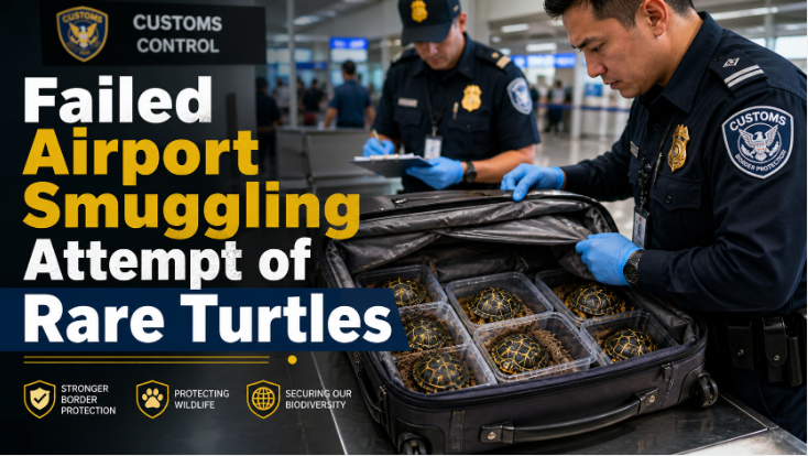 Failed Airport Smuggling Attempt of Rare Turtles